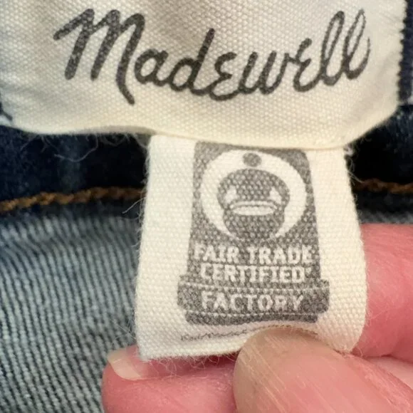 Madewell The '90s Straight Leg Jeans Dark Wash Size 33 - Picture 5 of 10